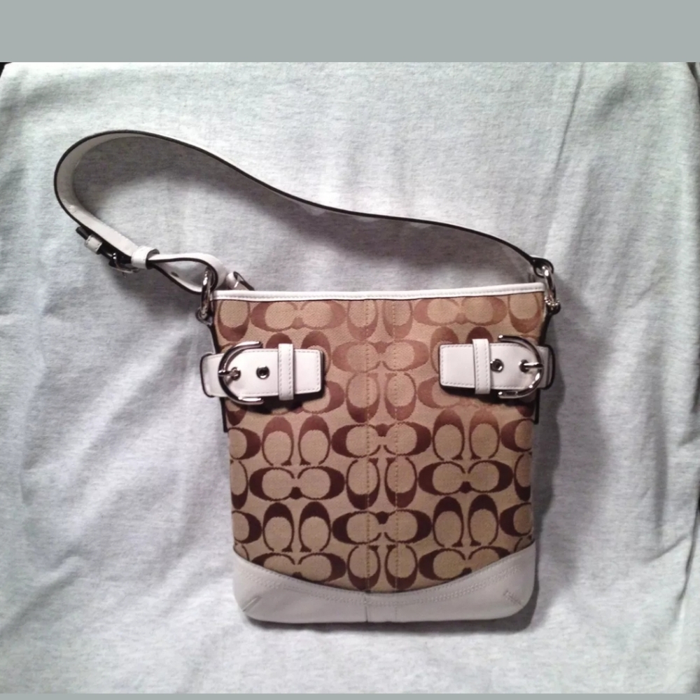 Coach Signature Canvas Shoulder Bag
